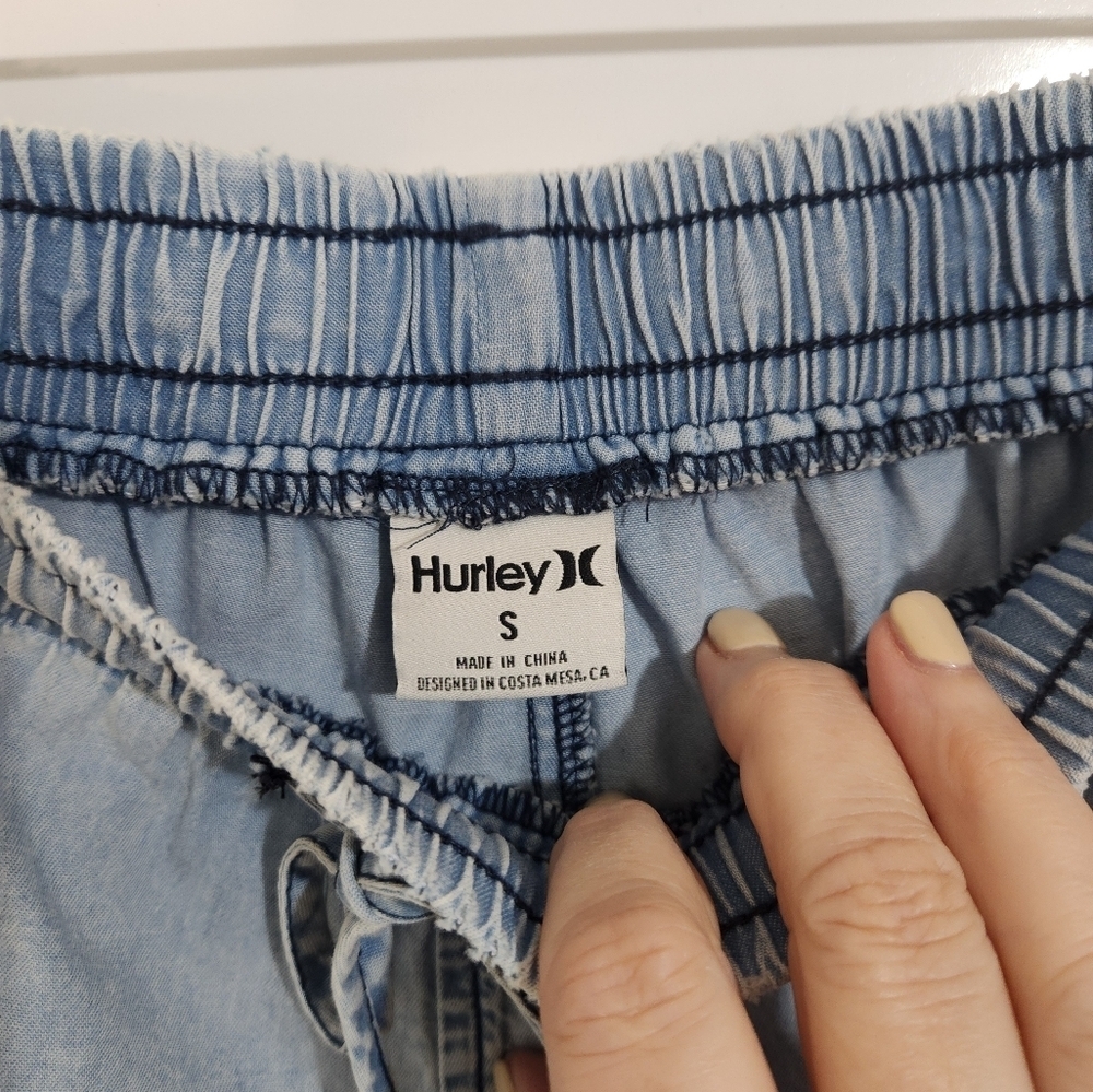 Hurley Women's Light Blue Denim Shorts, Size Small, NWT - Picture 3 of 8